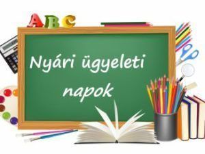 Nyári vezetői ügyelet
