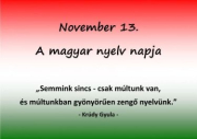 November 13. A magyar nyelv napja 2025.
